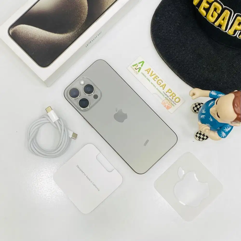 second iphone 15 promax 256 gb space natural titanium garansi resmi