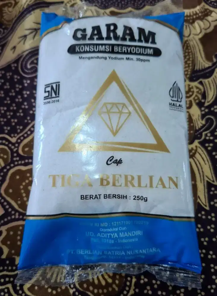 Garam berkualitas tinggi berat 250g