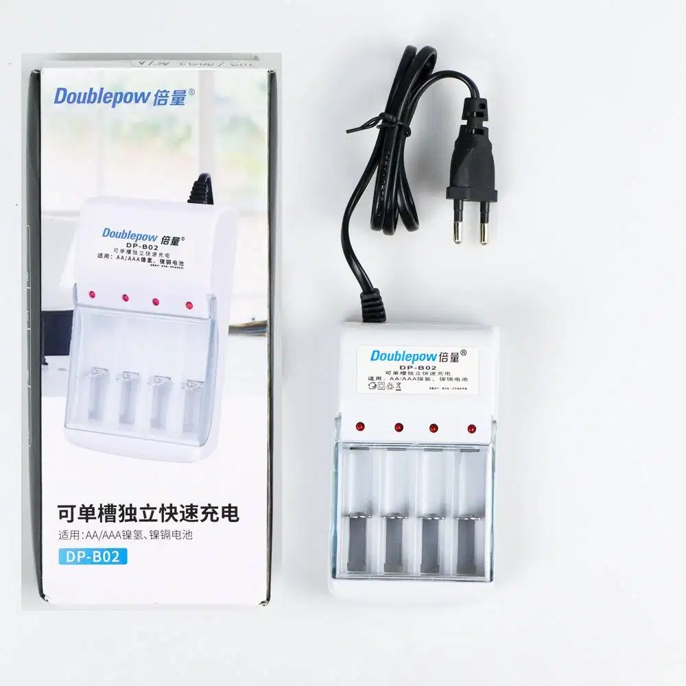 Cas Charger Batre Baterai AA A2 AAA A3 4 Slot Doublepow DP-B02 Baru