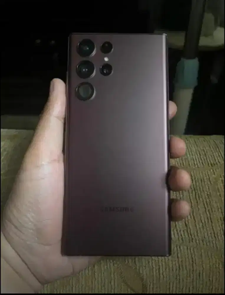 Samsung S22 Ultra 5G 512gb Burgundy Red Ex Sein Lecet Pemakaian