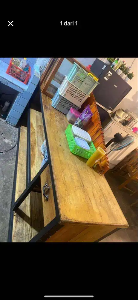 Standbooth kayu jati belanda jualan