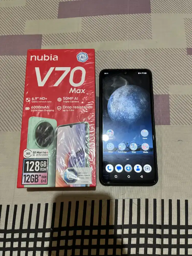 NUBIA V70 MAX RAM 6+6 12 Virtual Ram