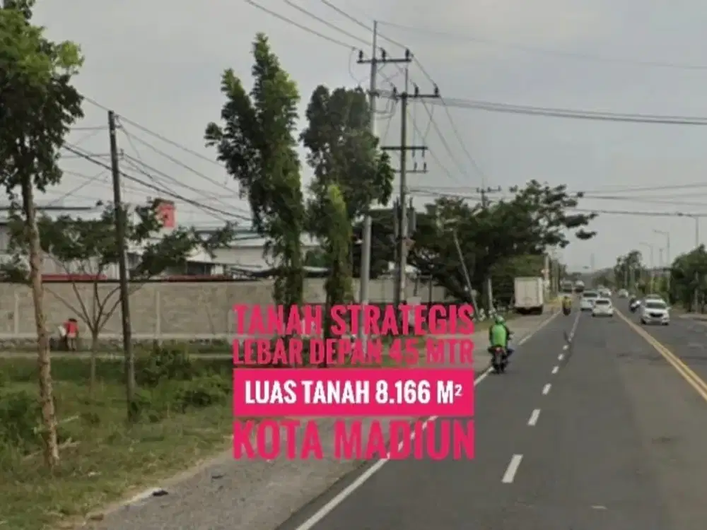 (L) Tanah Istimewaa LD 45 mtr, depan Gerbang TOL MADIUN
