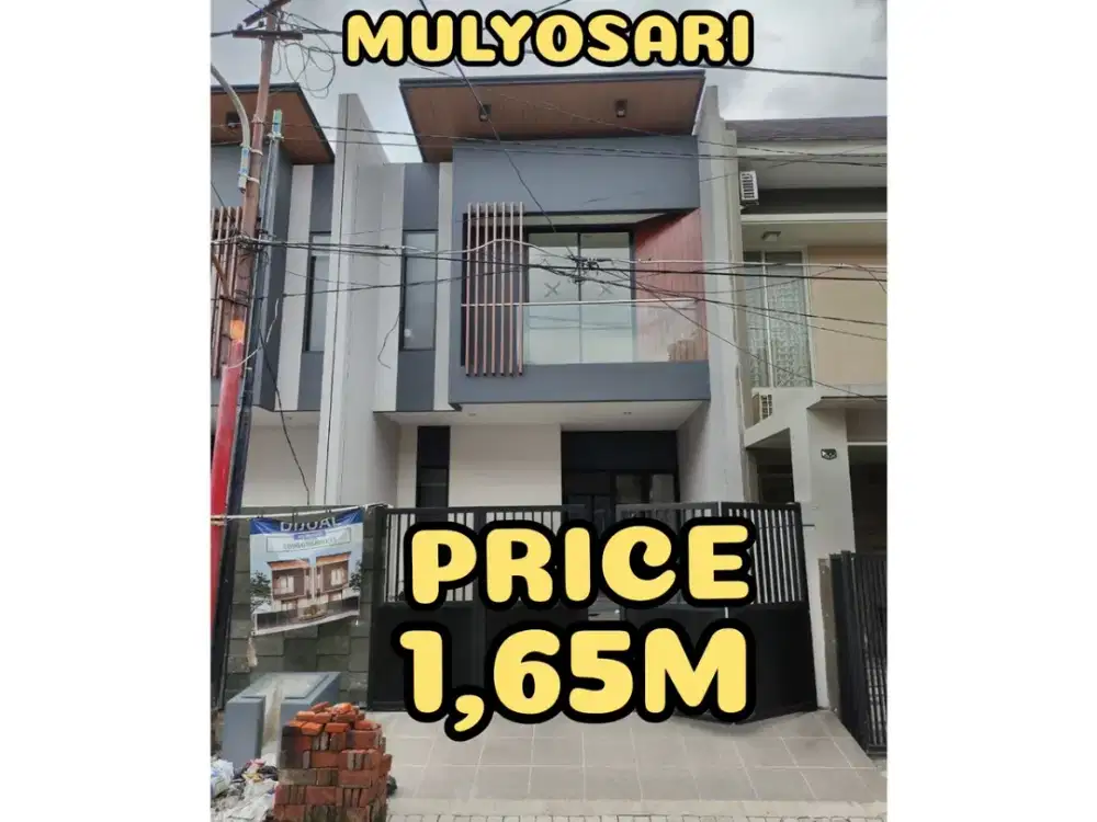 ‼️TURUN HARGA‼️BARU GRESS RUMAH MINIMALIS MULYOSARI MULYOREJO SURABAYA TIMUR. DEKAT MERR, ITS, UNAIR, KWK, GALAXY MALL, DSB