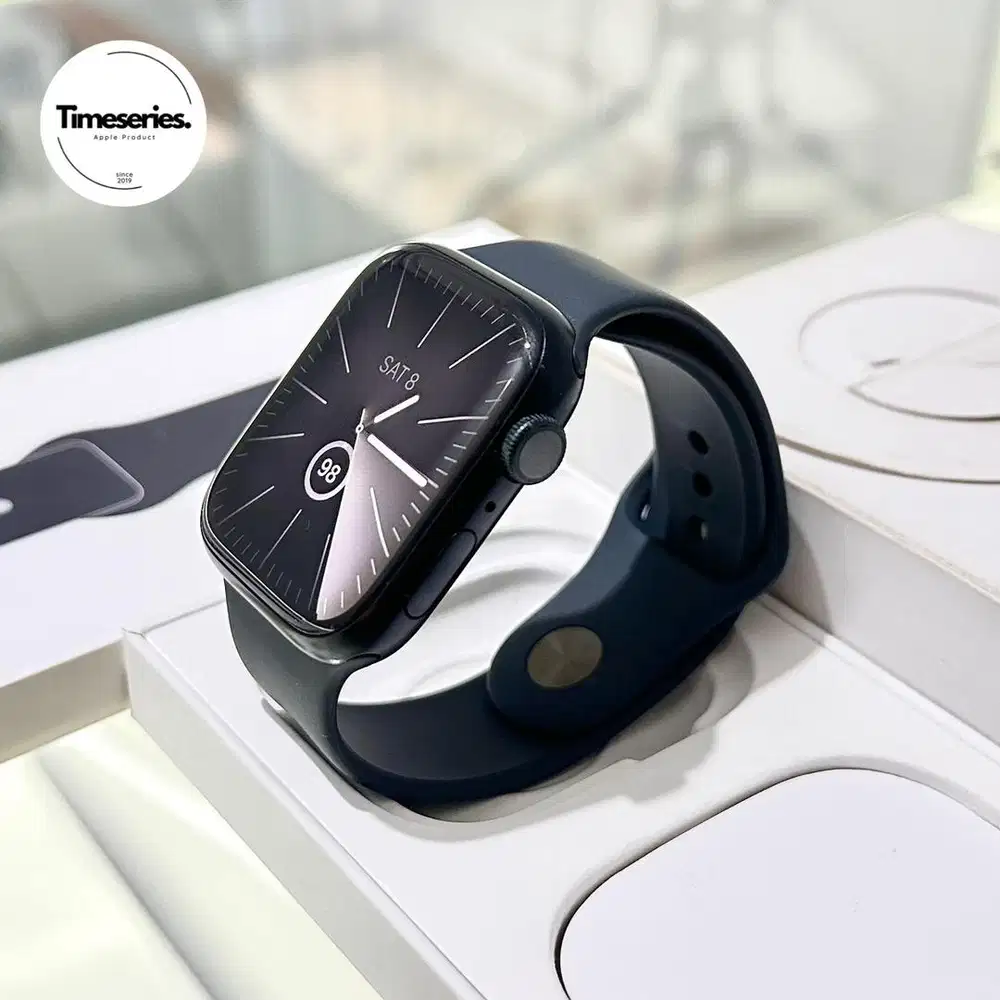 Apple Watch Series 9 45mm BH95% Midnight Fullset Ori Mulus