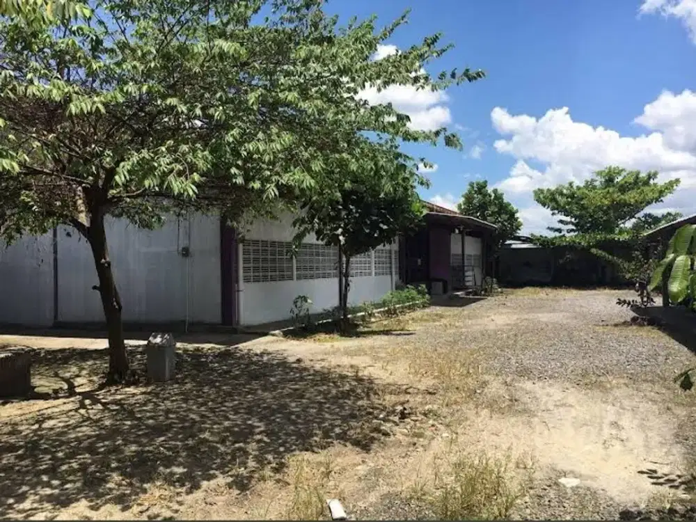 Jual cepat gudang + tanah siap usaha lokasi strategis