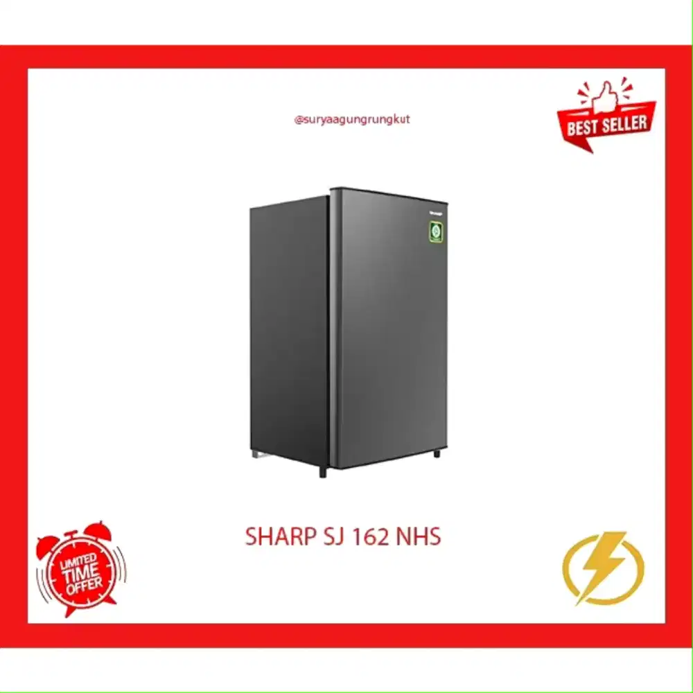 Kulkas Sharp 1 pintu 133 liter 60 Watt