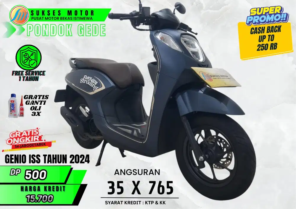 GENIO ISS TAHUN 2024 MOTOR SEKEN RASA BARU BERGARANSI
