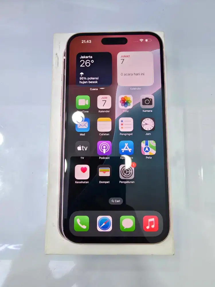Iphone 15 Plus 256Gb Pink Ex Garansi resmi Ibox -MasterCom