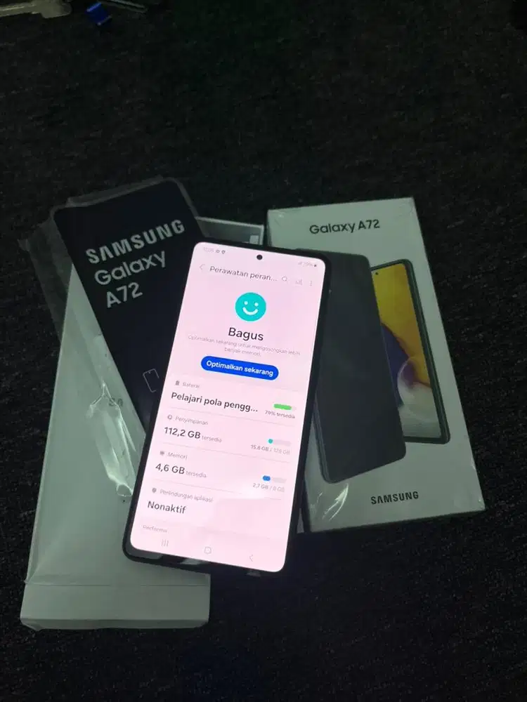 Samsung Galaxy A72 8/128 Fullset Kumplit Resmi Sein