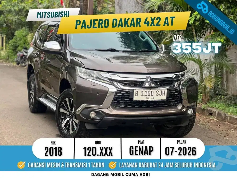 PAJERO DAKAR DIESEL 2.4 AT 2018 COKLAT ISTIMEWA SIAP PAKAI