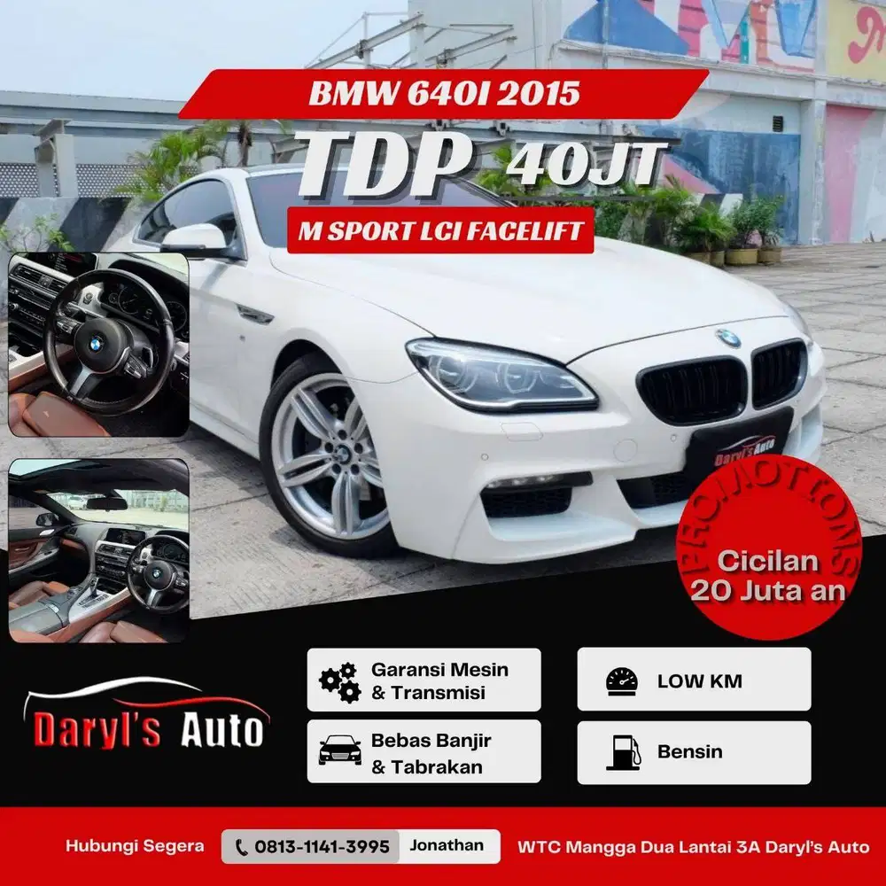 [LOW KM] BMW 640i M Sport LCI facelift 2017