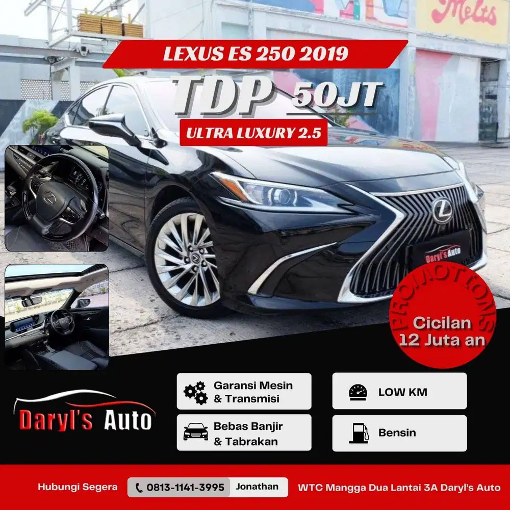 [LOW KM] DP 50 Juta Lexus ES250 Uktra Luxury 2019