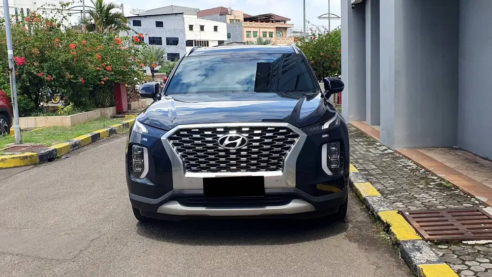 Hyundai Palisade Signature Diesel Panoramic Sunroof Biru 2022 NIK 2021