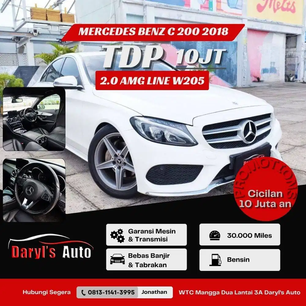 Mercedes Benz C200 AMG Line 2.0 2018 W205