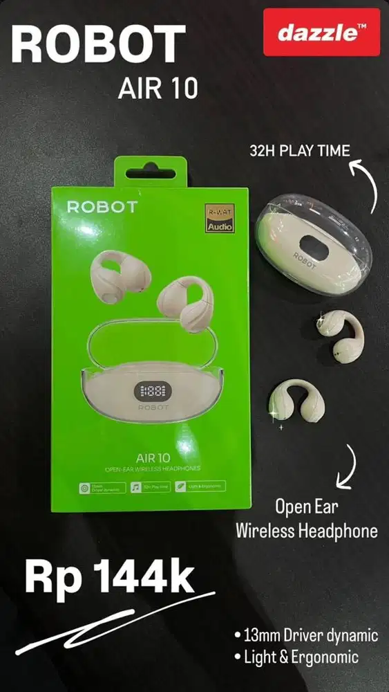 HEADSET NIRKABEL ROBOT AIR 10