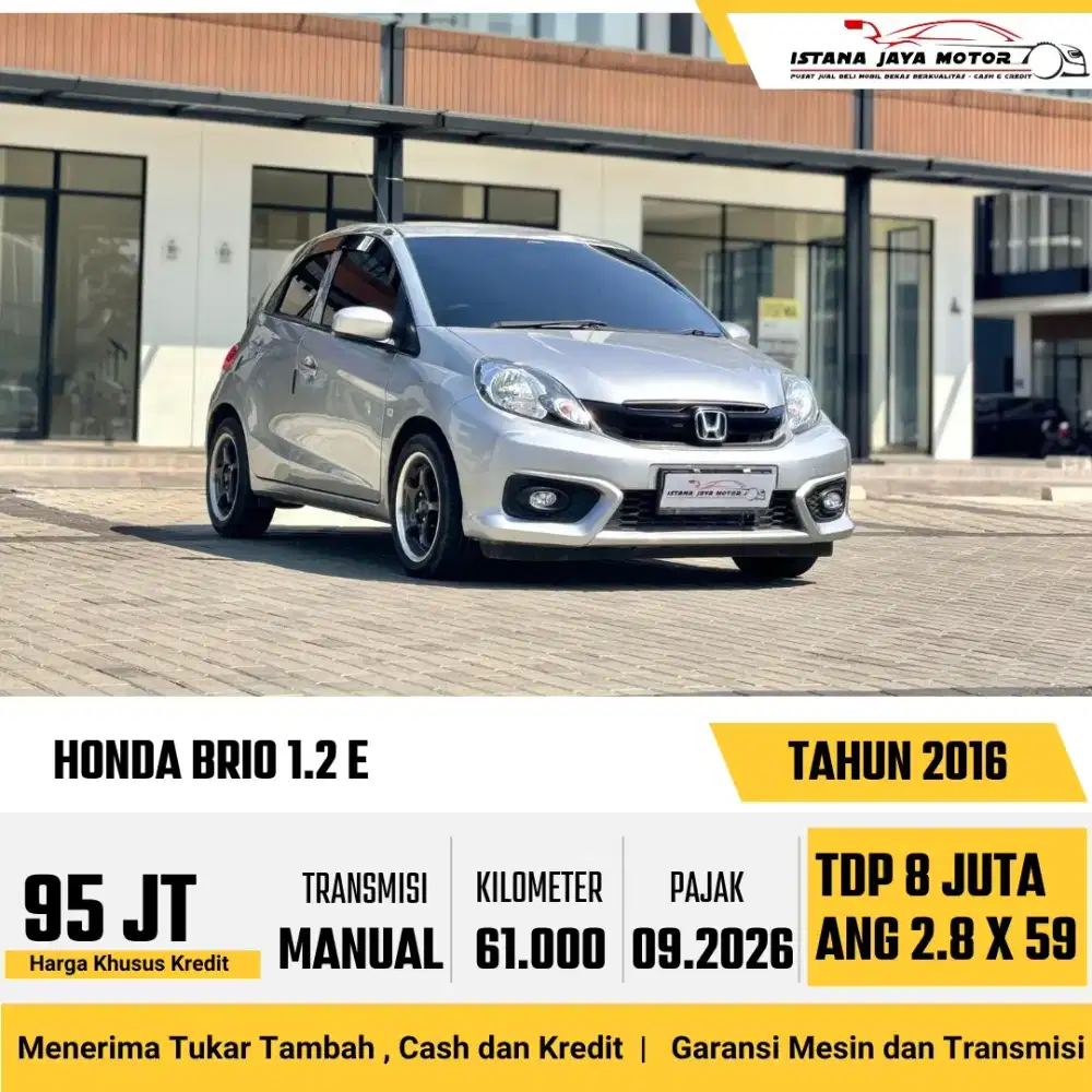 Honda Brio E MT th 2016 #istana jaya motor