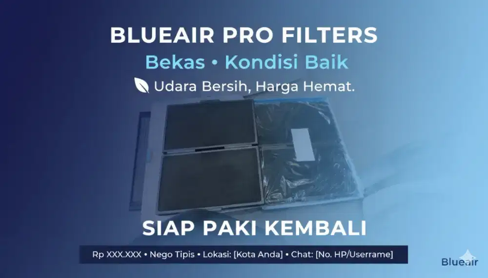 Filter blueair pro bekas