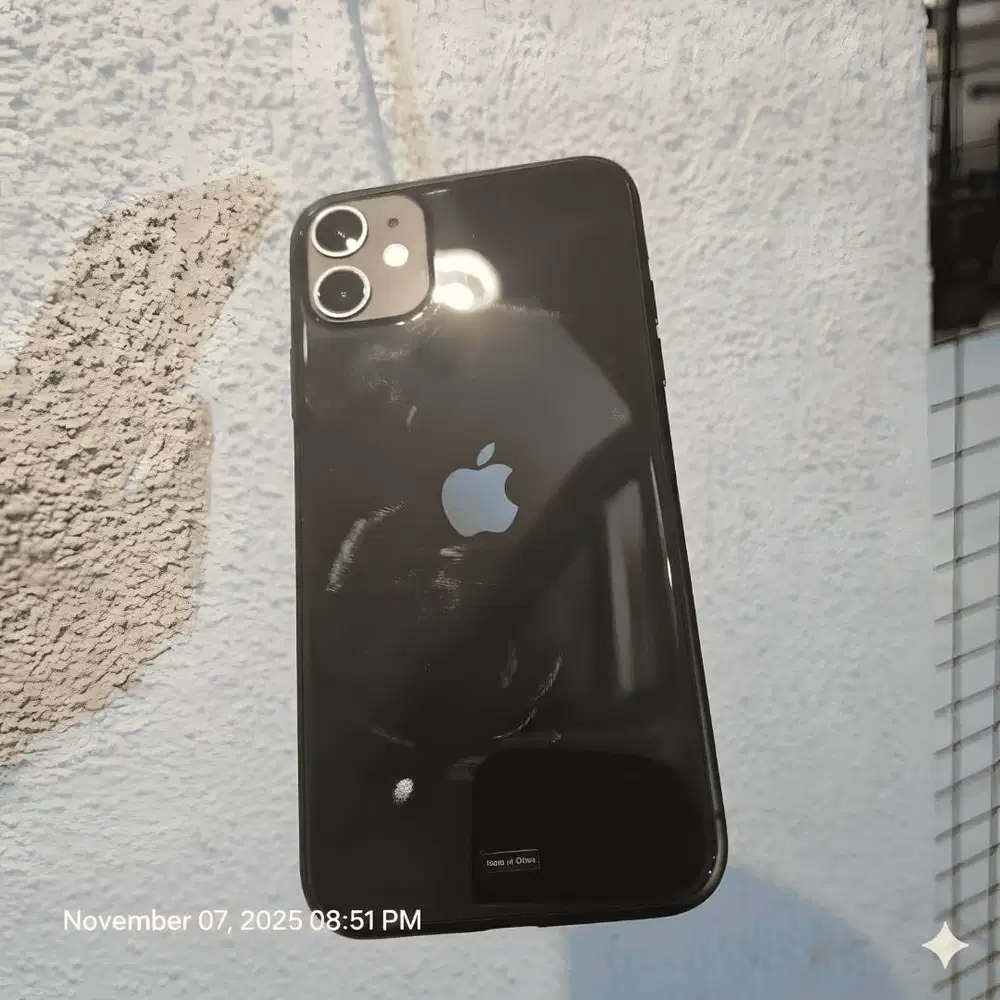 iPHone 11 64 GB iBox Black 98% Mls like New Full Ori