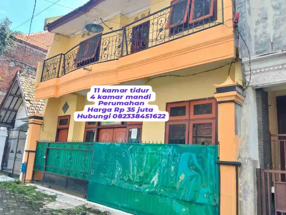 Kontrakan 11 kamar Rumah Malang dekat Kampus UB Malang strategis