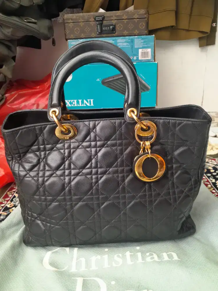 Christian Dior Italy HandBag Leather Original