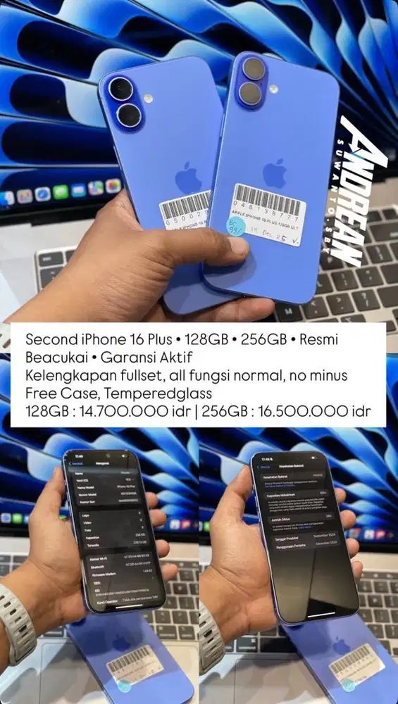 Second Iphone 16 Plus Bea Cukai