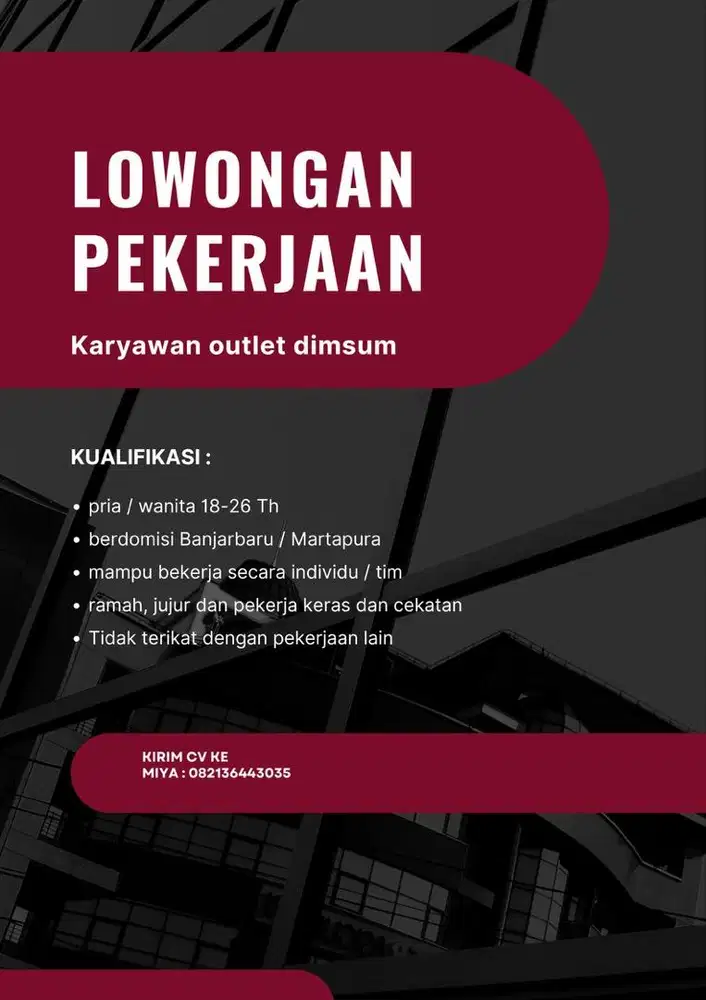 Karyawan outlet dimsum