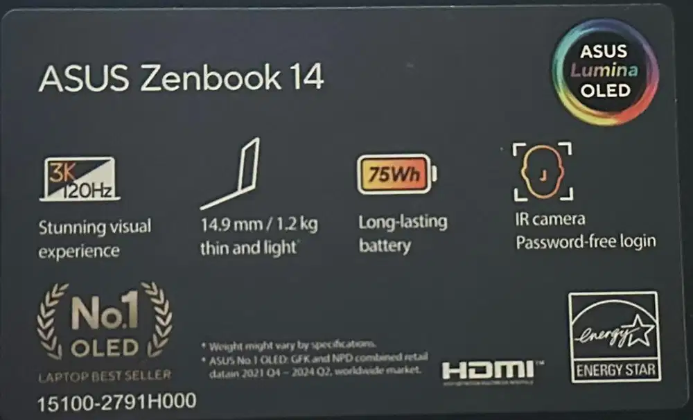 Asus Zenbook 14 UX3405CA