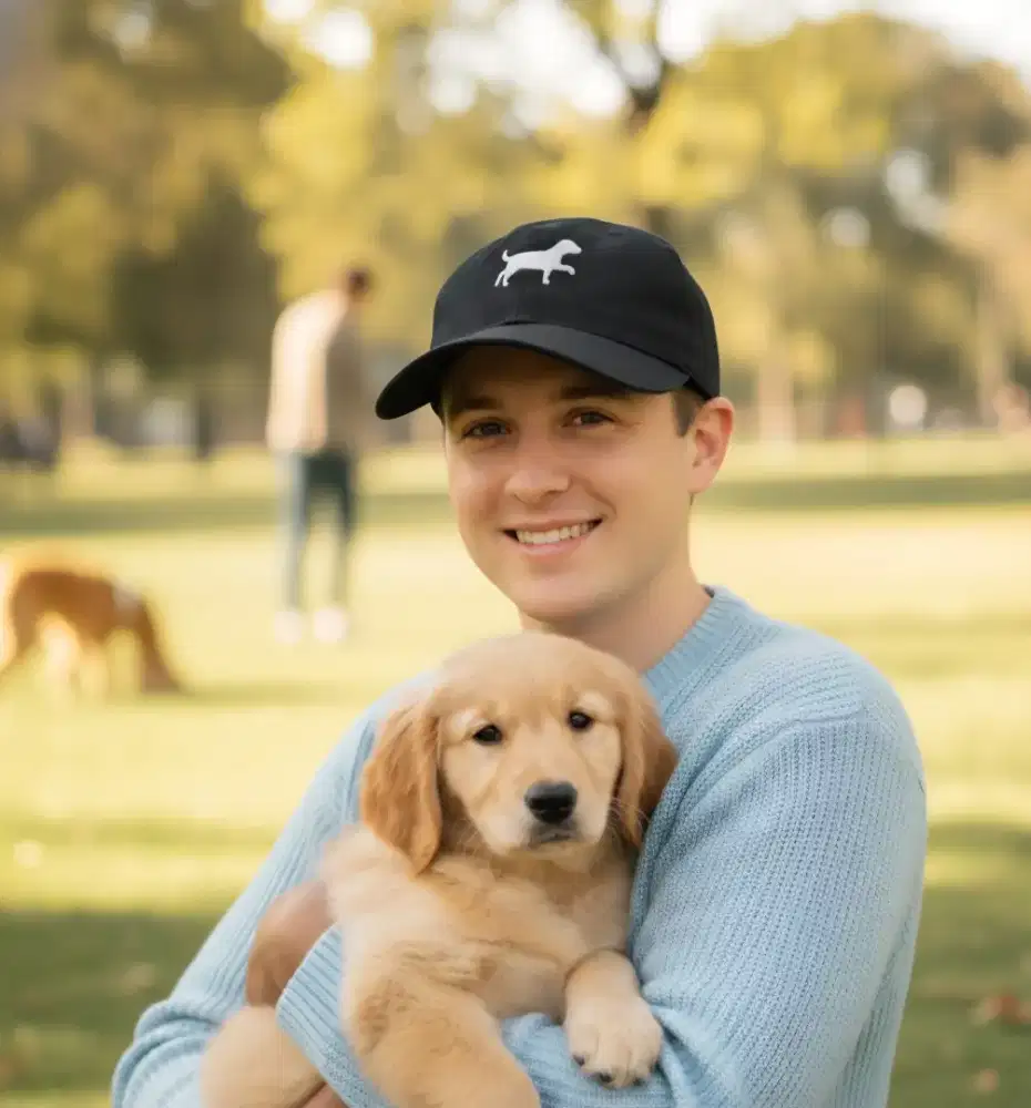 Topi Logo Anjing Anvil Original Second Warna Hitam, Topi DOG LOVERS