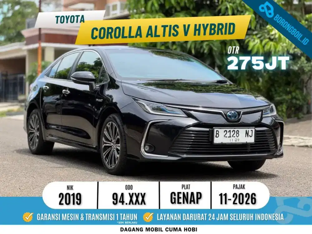 Toyota Corolla Altis V Hybrid AT Hitam 2019