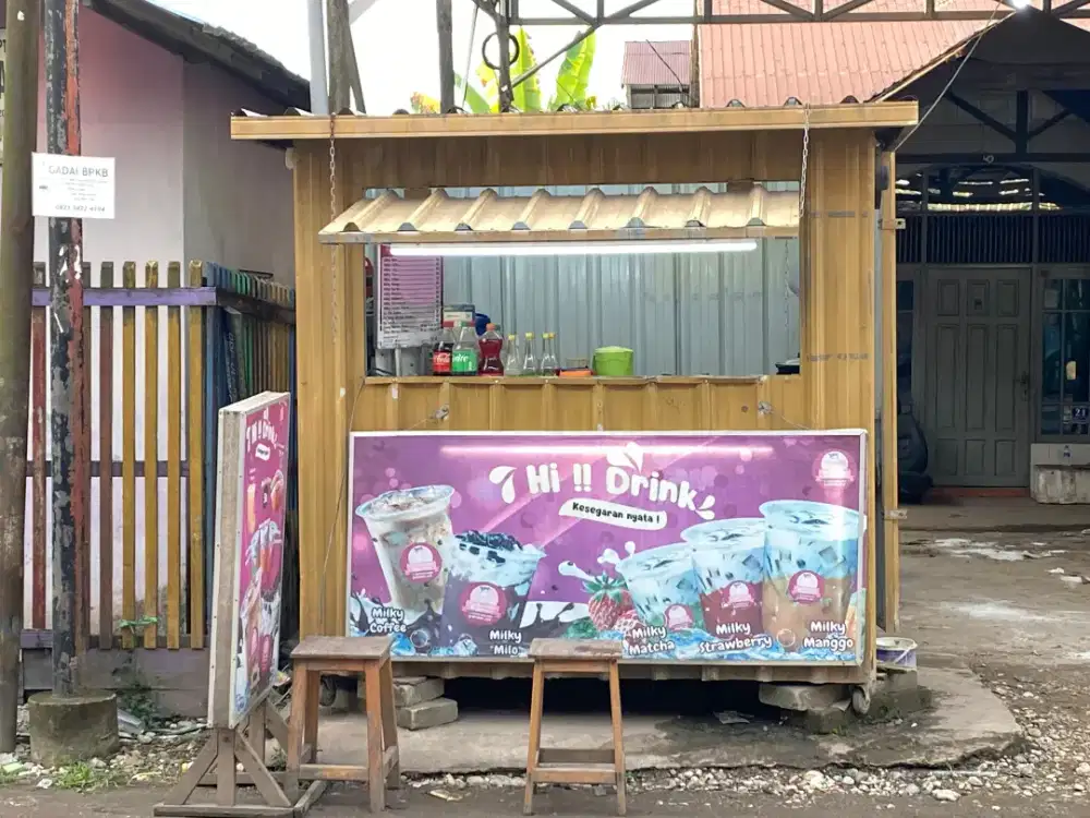 Rombong / booth kontainer ukuran 2x1,5 meter