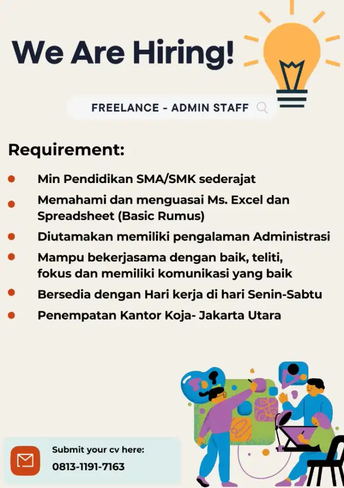 Lowongan Freelance Administrasi