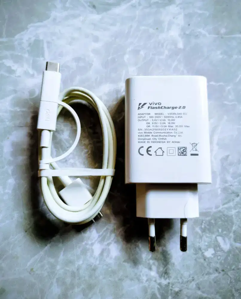 Charger Vivo 33 Watt original copotan casan fast charging