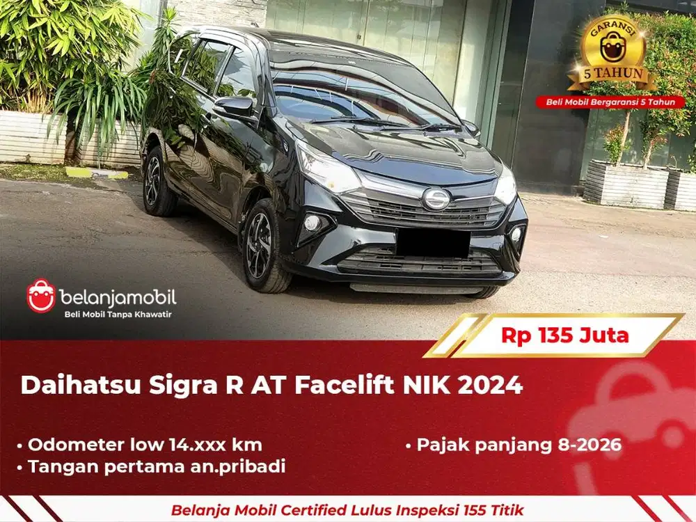 [ GARANSI 5TH ] Daihatsu Sigra R AT Facelift 2024 2025