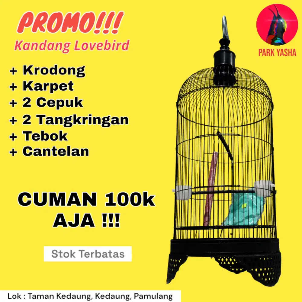 Kandang Lovebird Bundle Lengkap