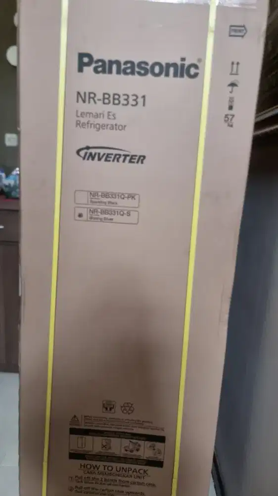 KULKAS PANASONIC BARU TYPE NR BB 331QPK DIIS