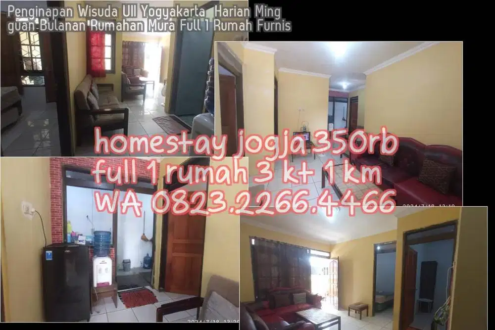 Penginapan Wisuda UII Yogyakarta  Harian Mingguan Bulanan Rumahan Mura