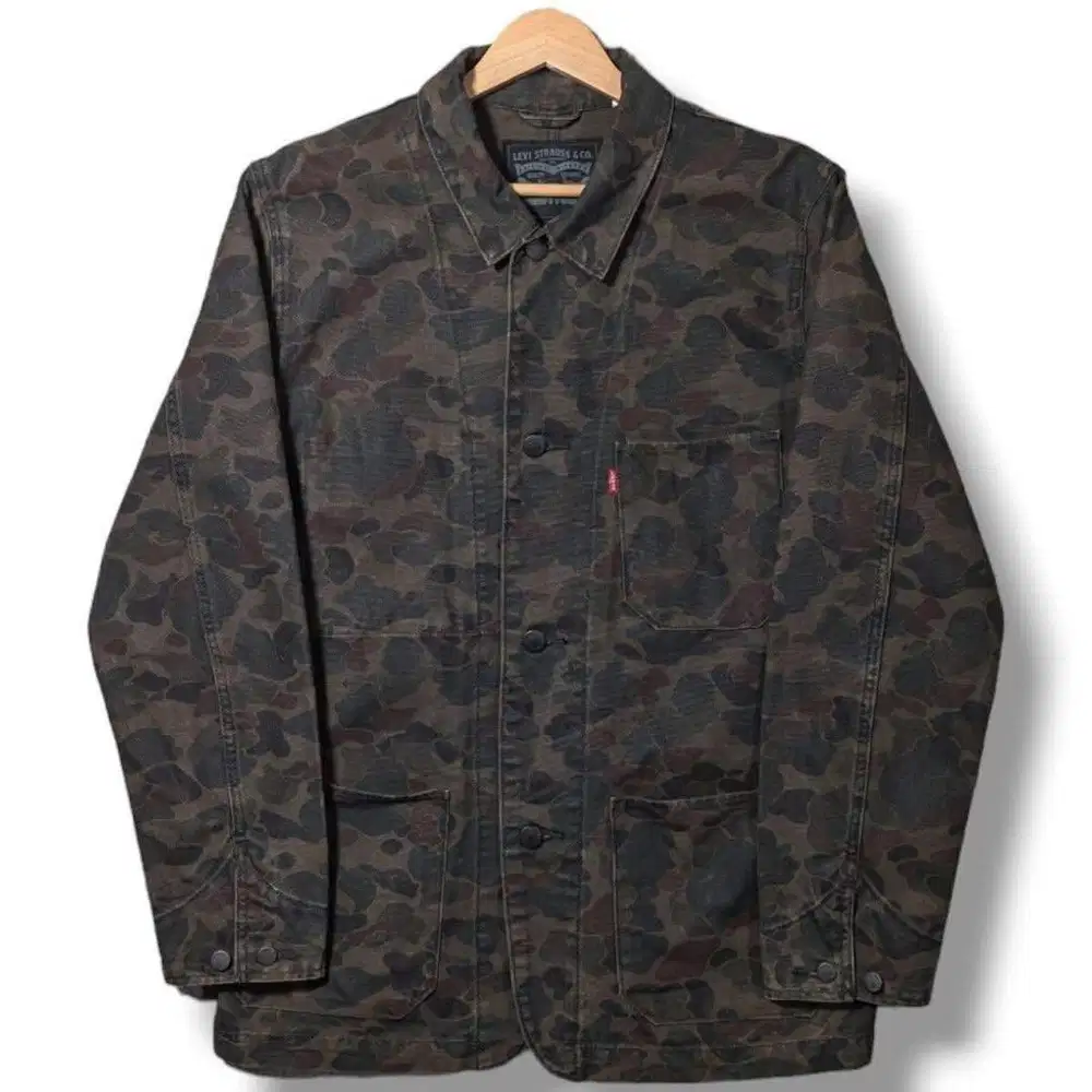 LEVIS ARMY MILITARY CHORE CAMOUFLAGE DENIM JACKET LIMITED EDITION