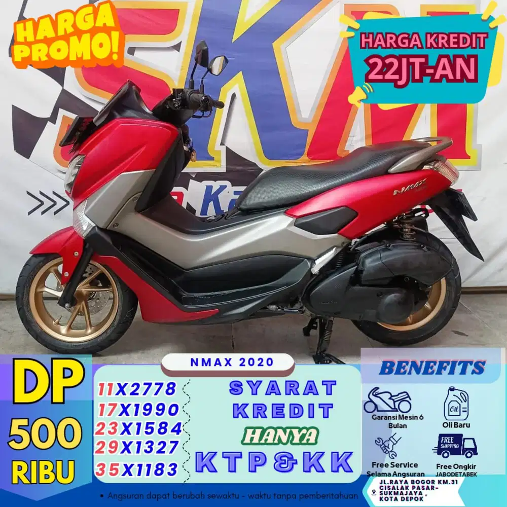 (angsrn 40rb/hari DP 500) NMAX 2020 cash crest