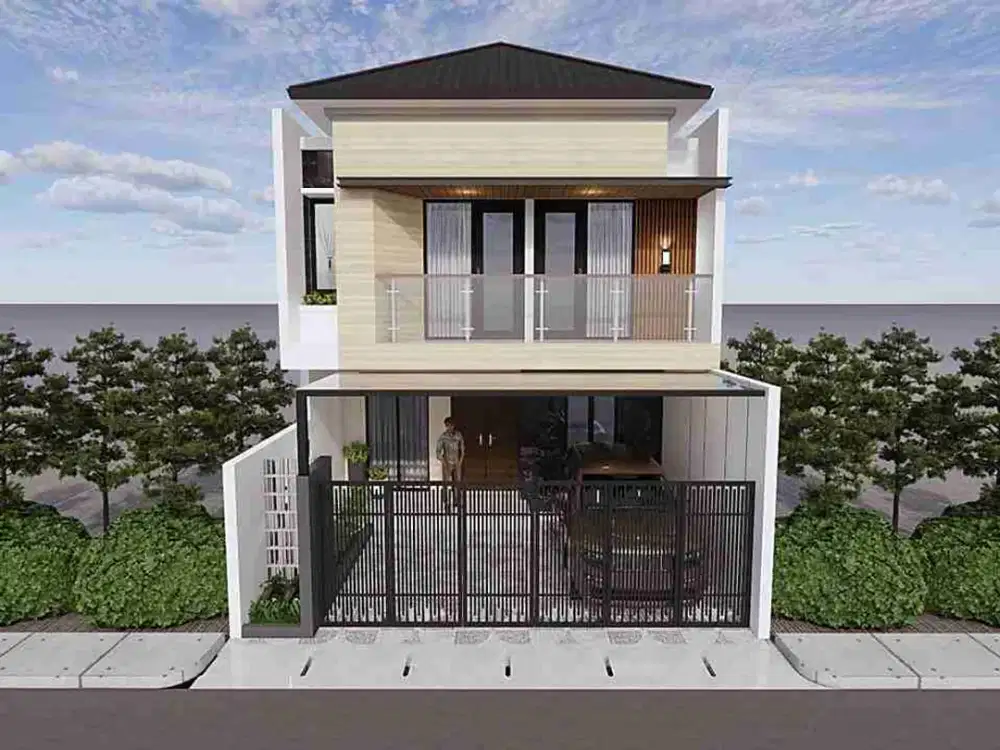 RUMAH BARU 2 LANTAI DESAIGN MEWAH KEKINIAN DI JALAN PALAGAN KM 8