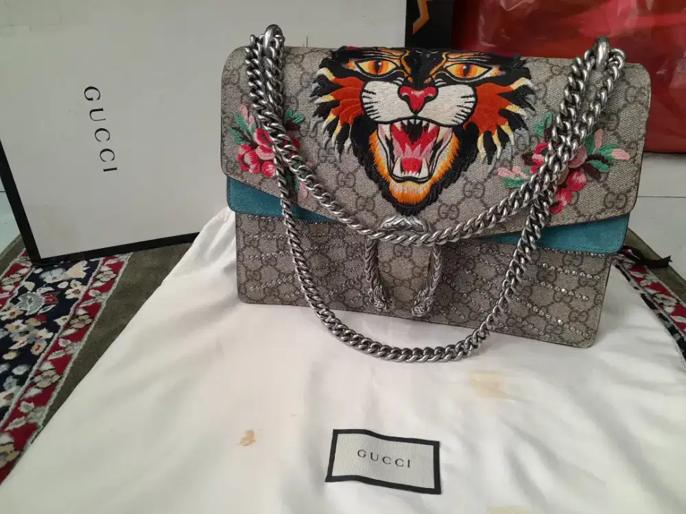 Gucci GG Marmont Tiger Large 2 way Bag Original