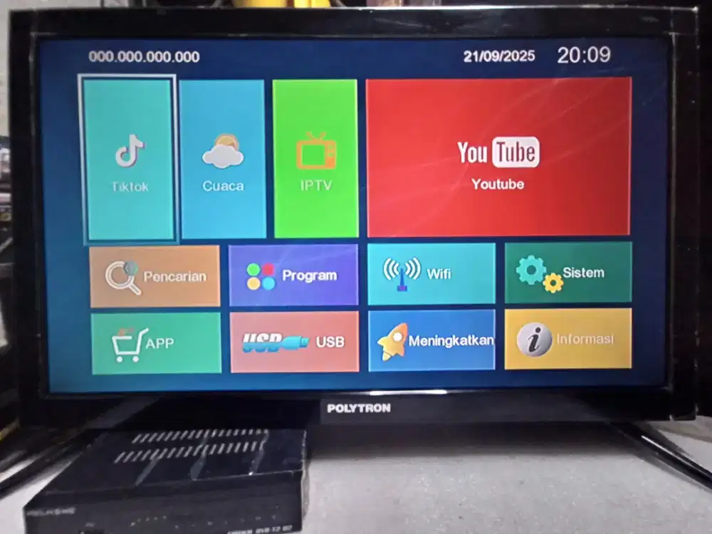 Tv Lcd Polytron 24 inch + STB Digital Normal