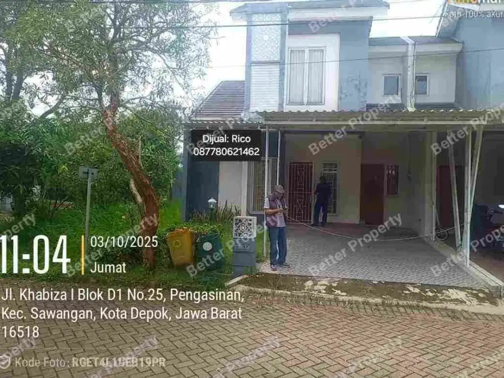 RUMAH TINGKAT HOOK DI VILLA RIZKI ILHAMI SAWANGAN DEPOK