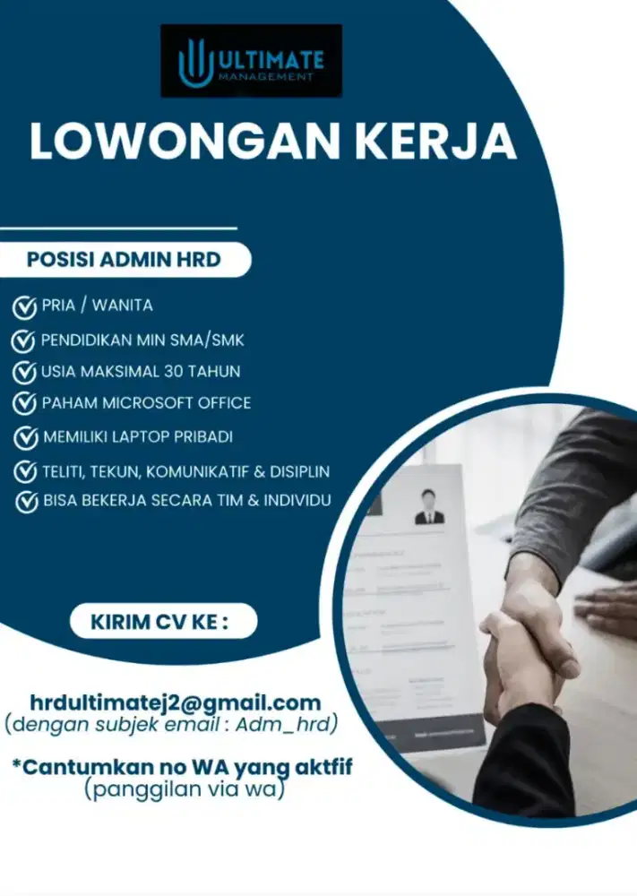 Loker admin HRD