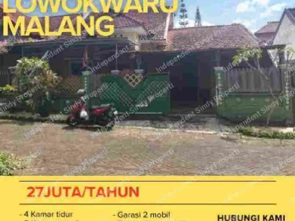RUMAH 4 KAMAR LENGKAP PERABOT DEKAT KAMPUS STRATEGIS Lowokwaru kota Malang
