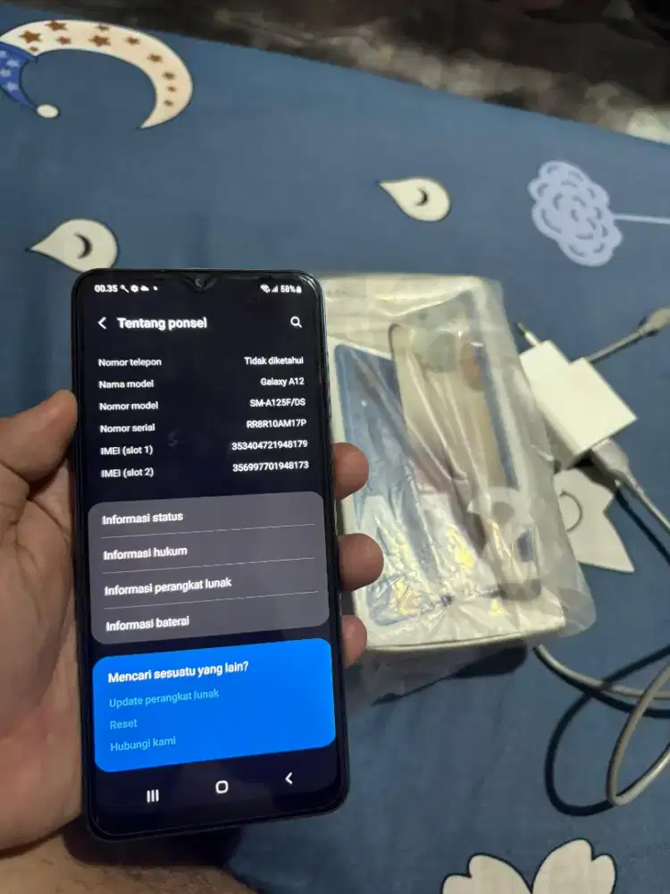 SAMSUNG A12 6/128GB 
NOMINUS
LECET PEMAKAIAN AJA
FULLSET