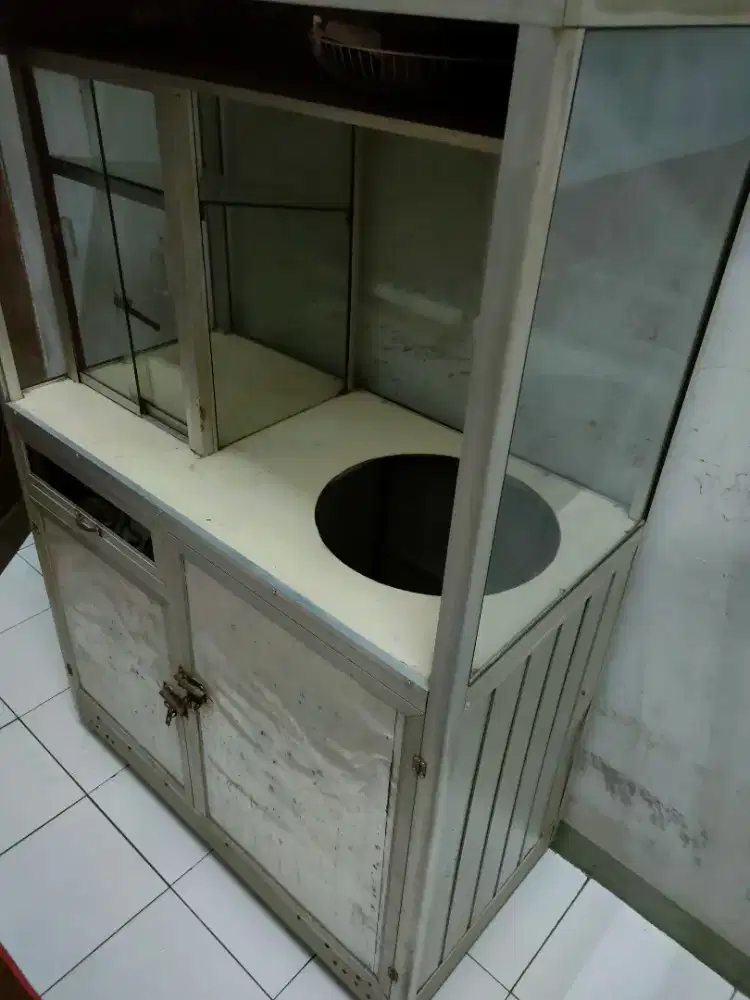 Grobak etalase mie ayam/bakso/soto ayam