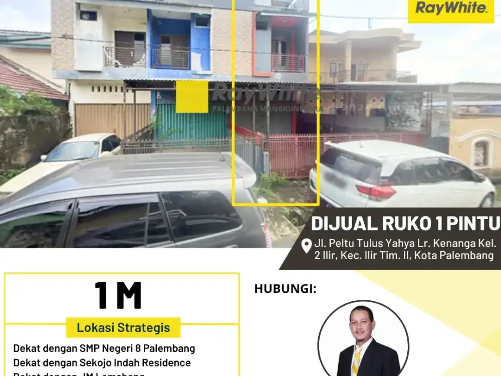 DIJUAL RUKO 2 LT LOKASI RAMAI PENDUDUK BEBAS BANJIR