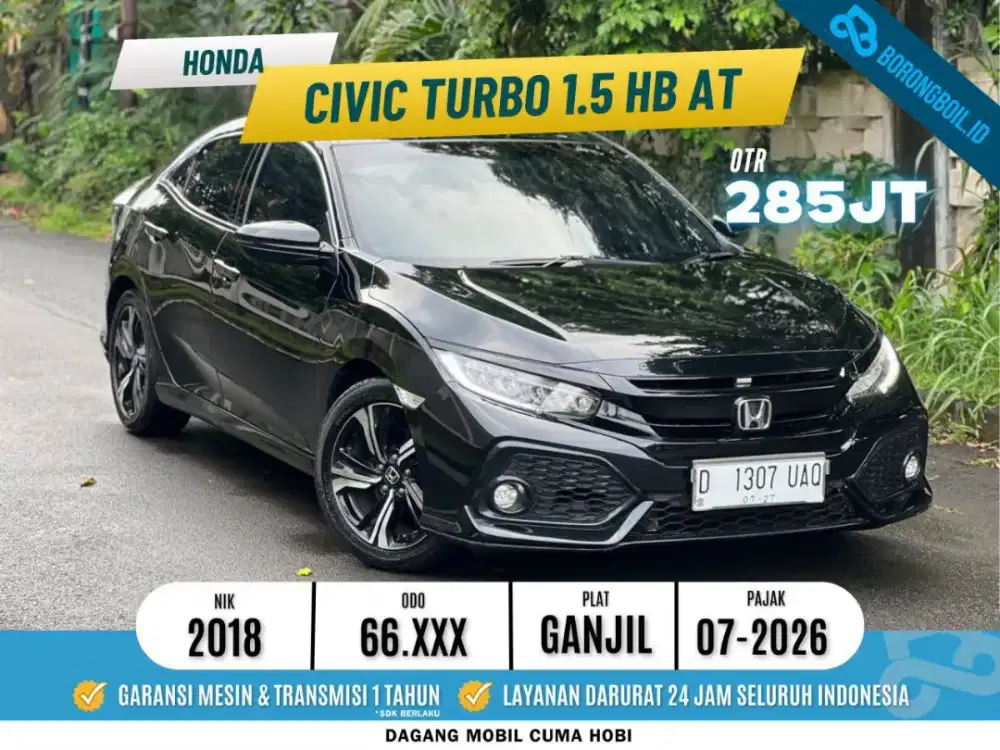 HONDA CIVIC 1.5  hatchback AT 2018 Hitam