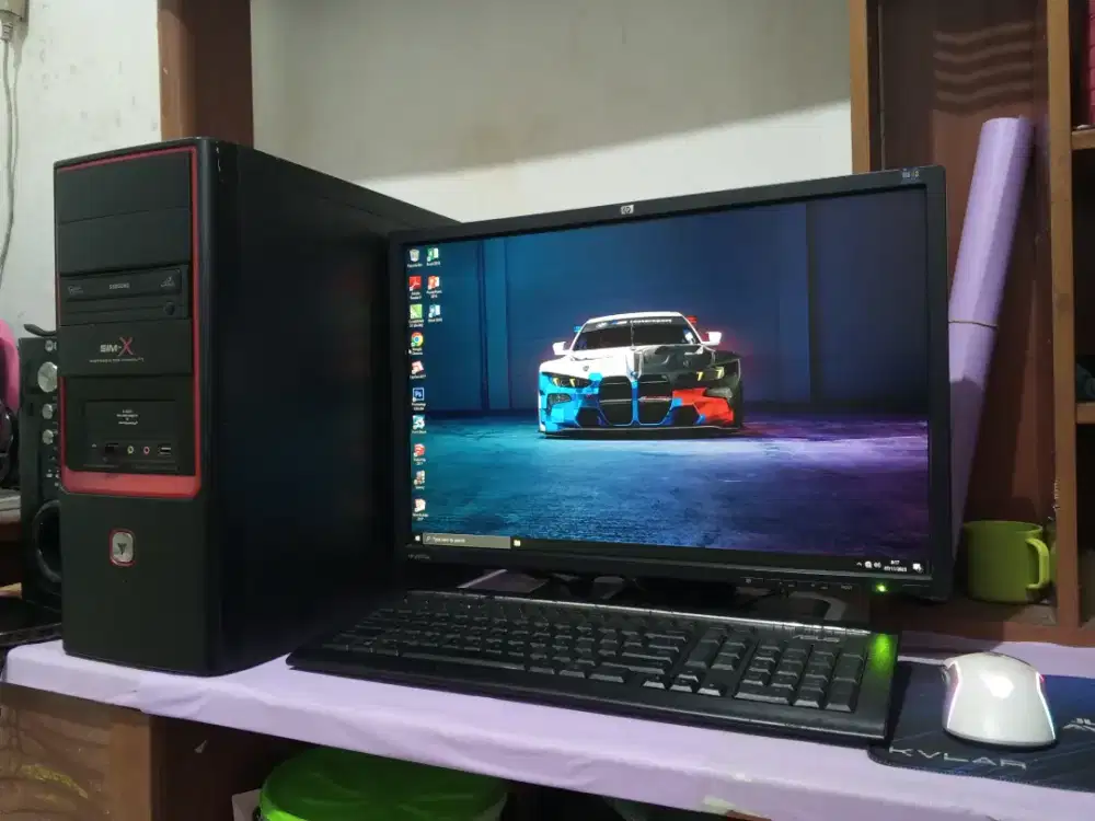 Pc editing intel core i5 + ram 8gb + ssd + monitor 22 inch fullset